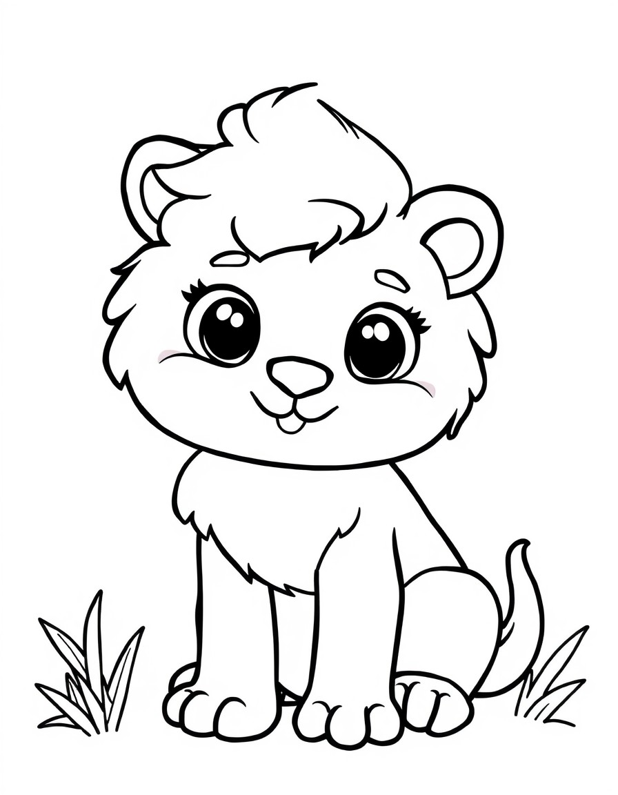 super cute animal characters coloring pages