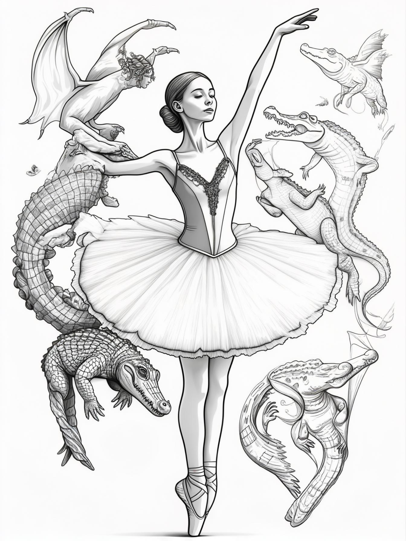 Ballerina Cappuccina branirot tung tung sahur crocodilo dan lainnya