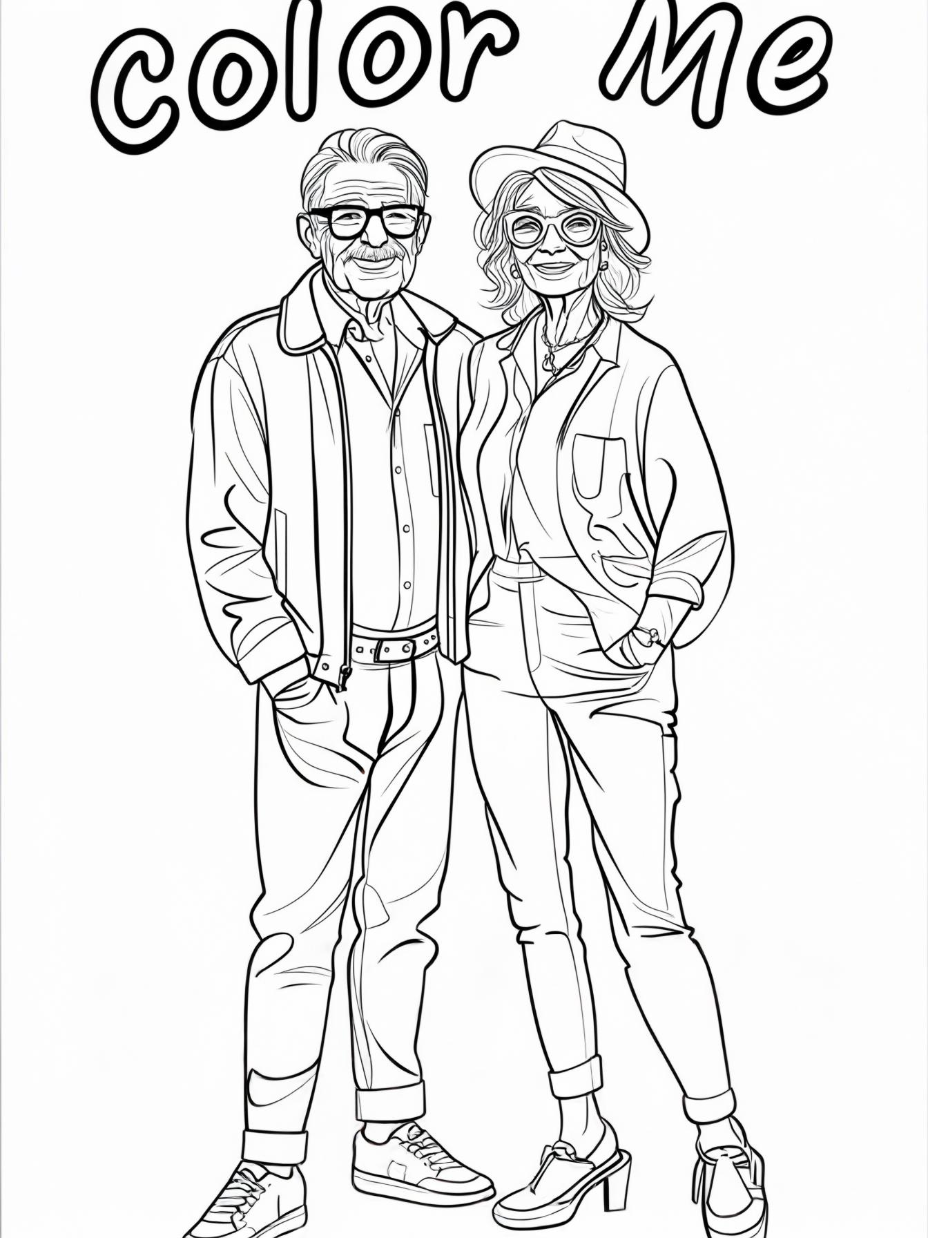 Make the older married couple younger, in their 60's and hip