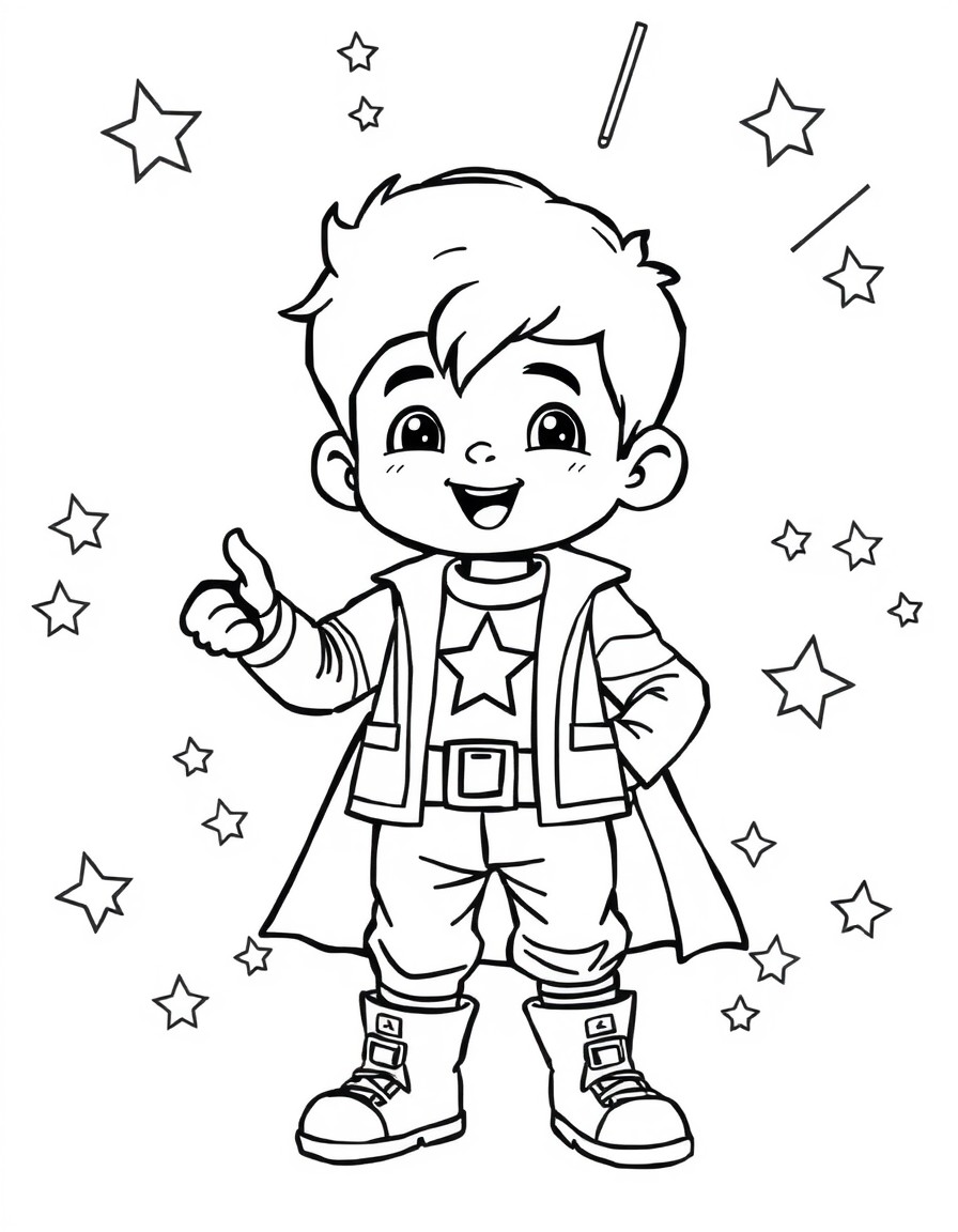 Cute boy superstar