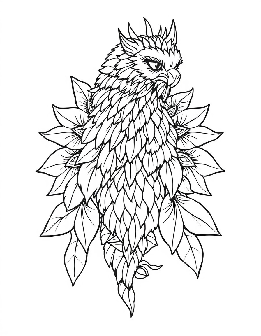 white background, black outlines, well-structured, ready for coloring, coloring page of: , very detailed, perfect for very advanced coloring