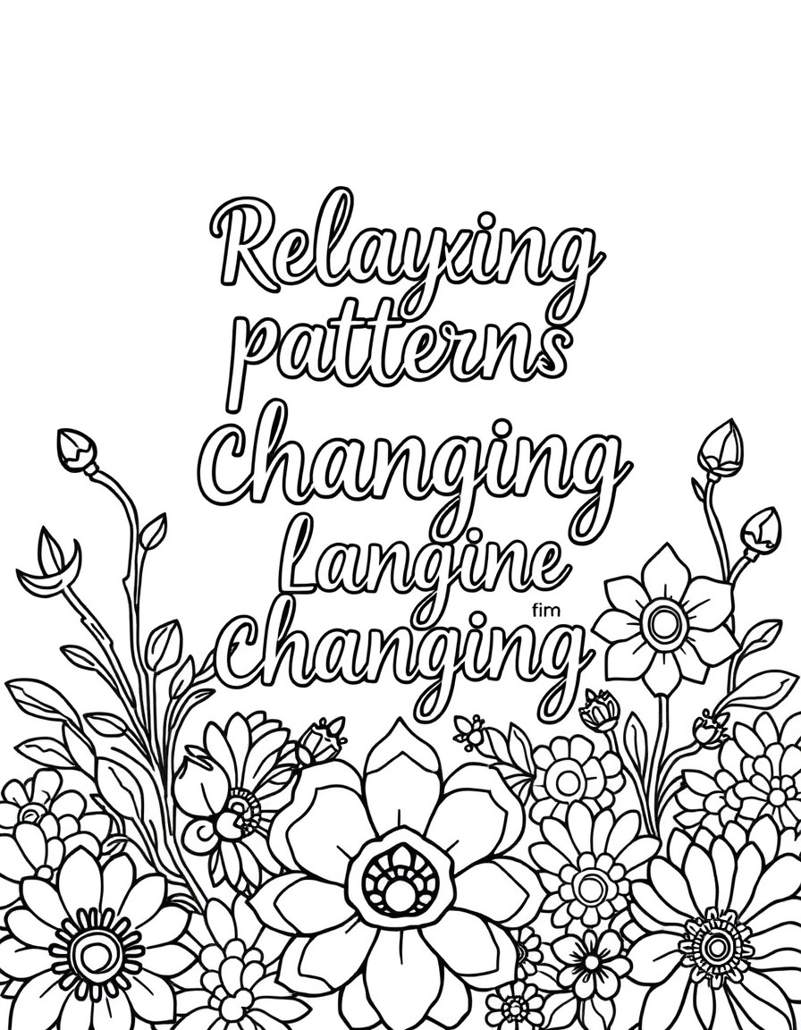 relaxing patterns and life changing quotes