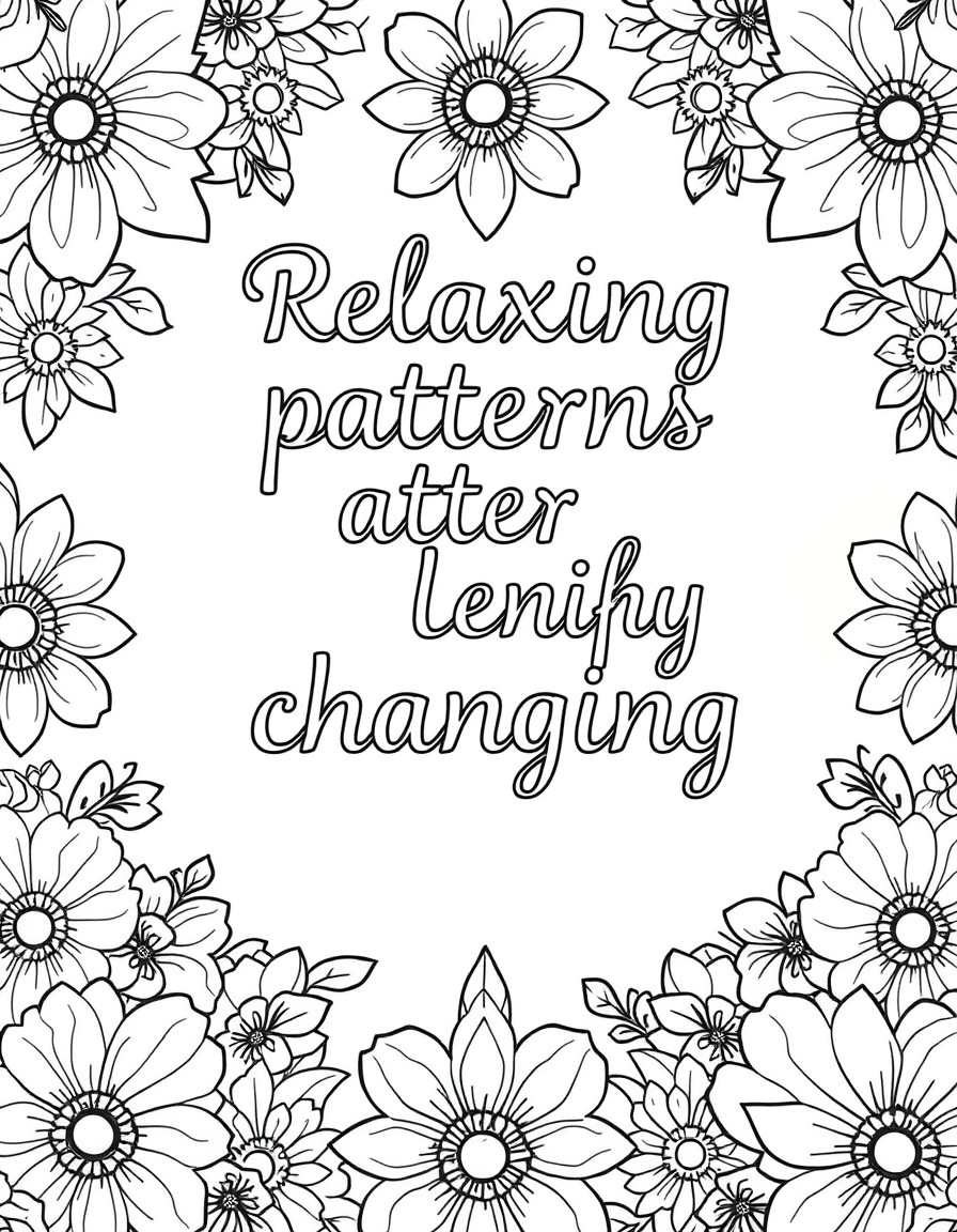 relaxing patterns and life changing quotes