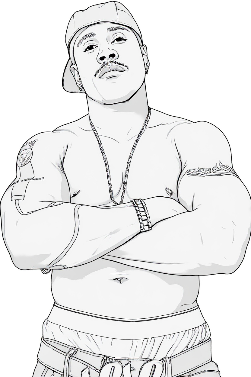 Make this a high-quality black and white COLORING PAGE with white background, only black lines, NO big gray areas, and clear, thick bold outlines, well-defined shapes, and clean edges. Remove all shad