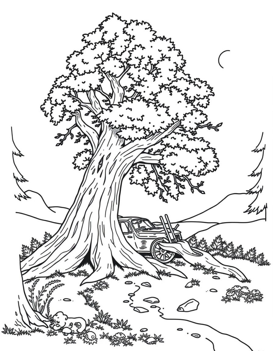 A tree fell on a carr