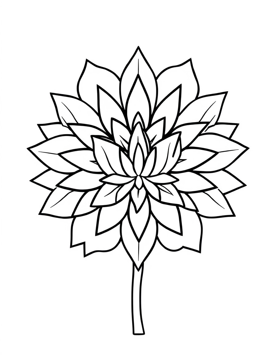 complex geometric flower