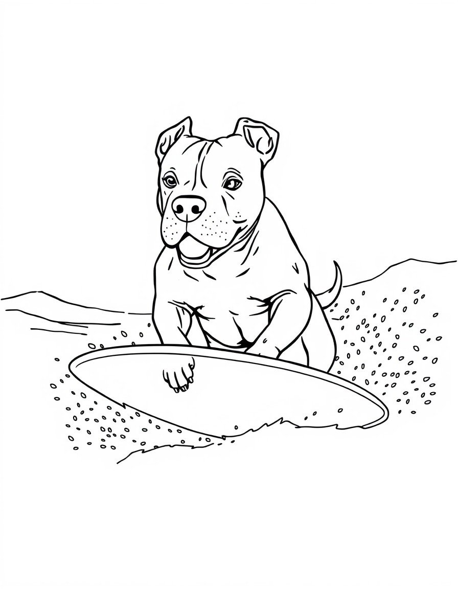 Pitbull surfing en el desierto