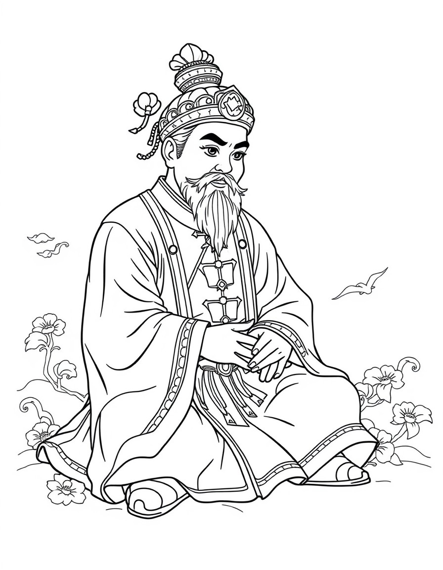 Hu tao from genshin impact sitting