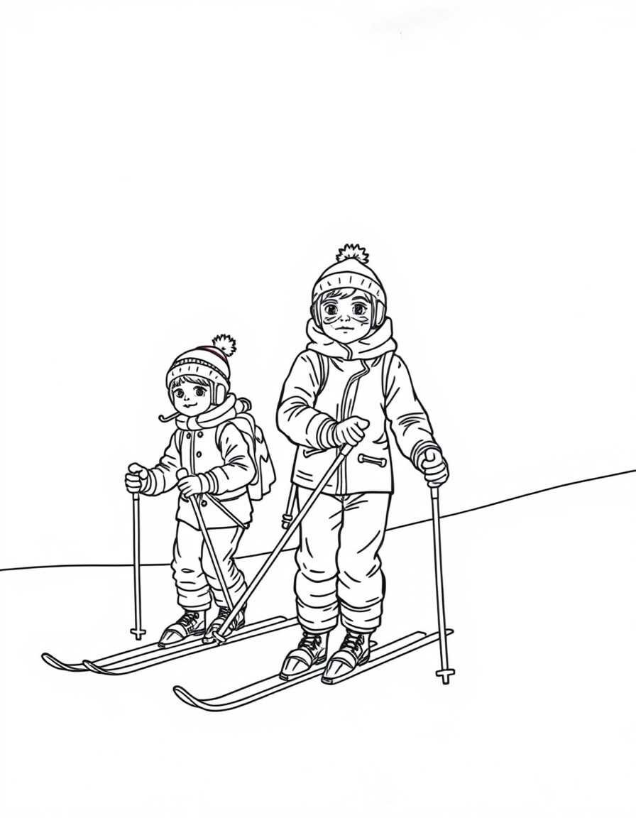 Skiers with Chandlings on their skis