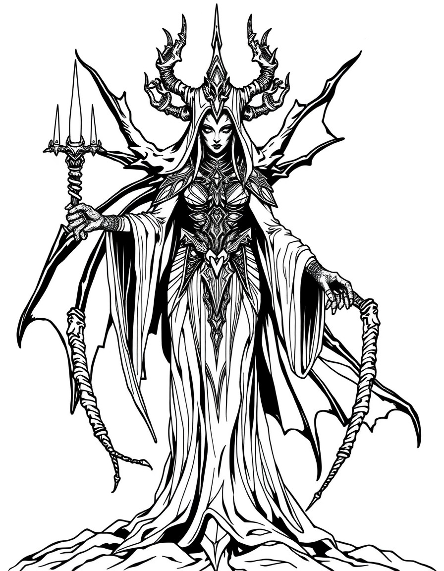 The primary deity of the drow in the Forgotten Realms setting of Dungeons  Dragons is Lolth, the Spider Queen, who is the goddess of spiders, darkness, and drow in general.