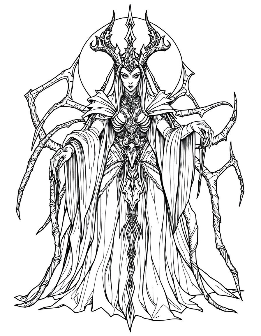 The primary deity of the drow in the Forgotten Realms setting of Dungeons  Dragons is Lolth, the Spider Queen, who is the goddess of spiders, darkness, and drow in general.