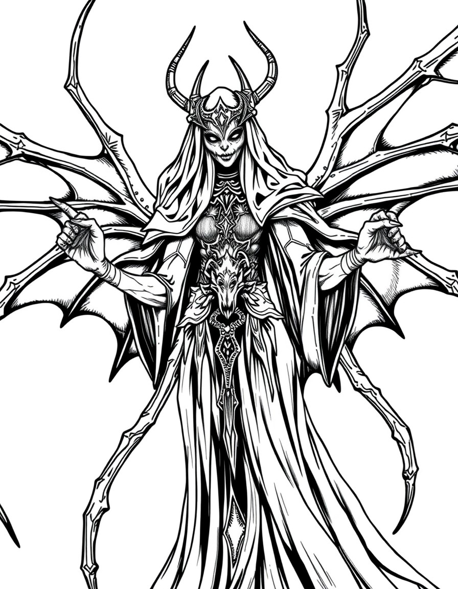 The primary deity of the drow in the Forgotten Realms setting of Dungeons  Dragons is Lolth, the Spider Queen, who is the goddess of spiders, darkness, and drow in general.
