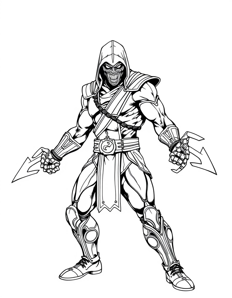 Mortal kombat baraka fused with marvel cyclops full body forearm blades drawn