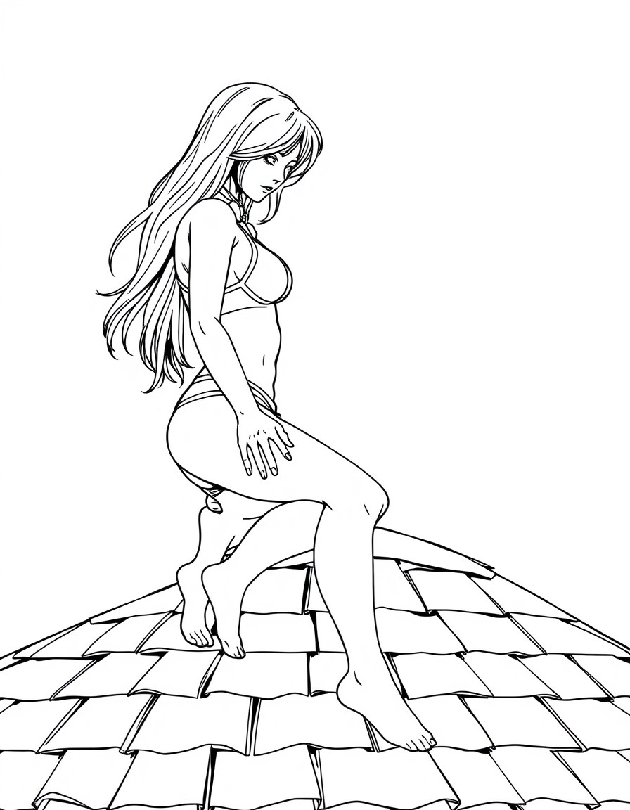 Teen girl having sex on top of roof