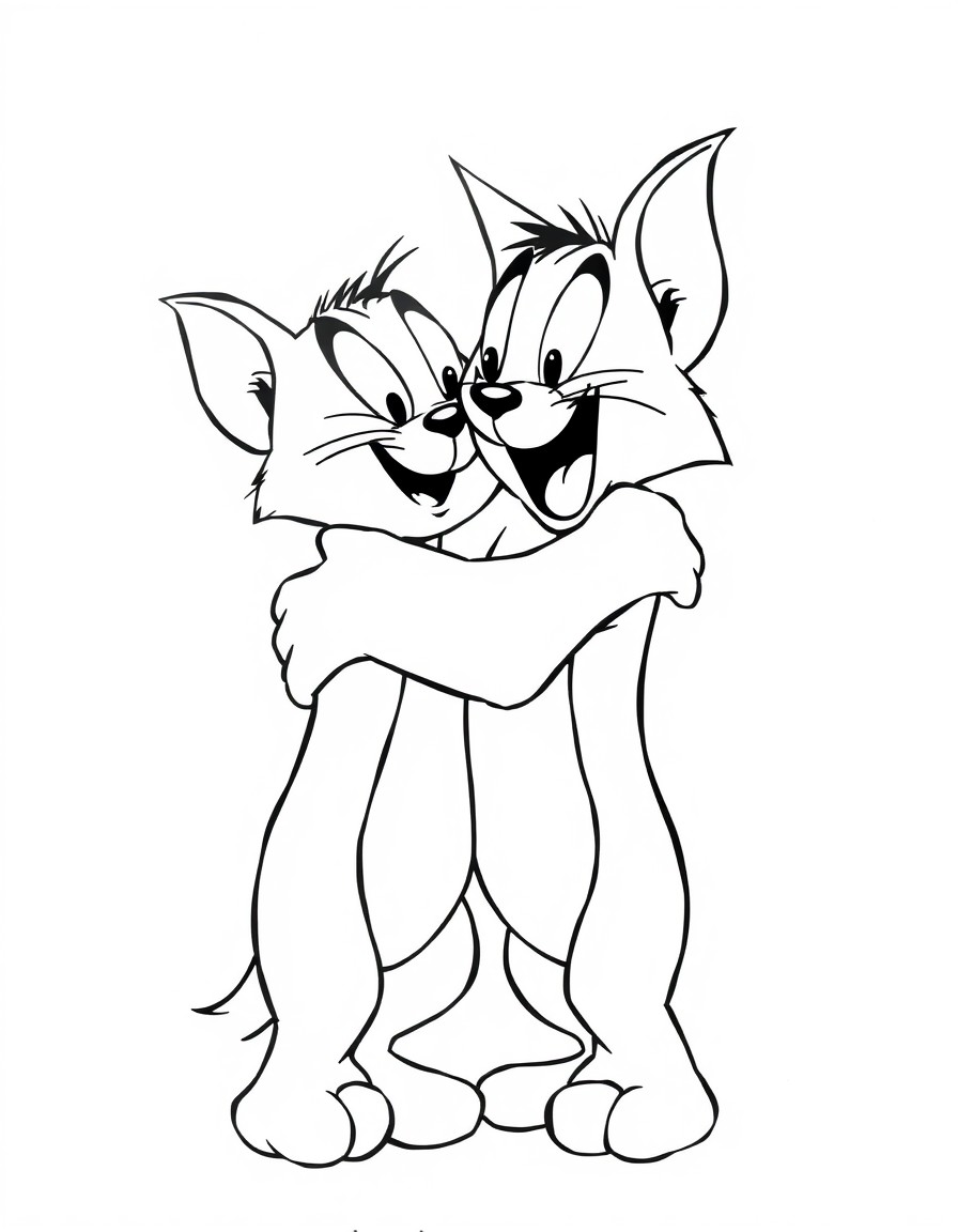 give tom and jerry hug picture
