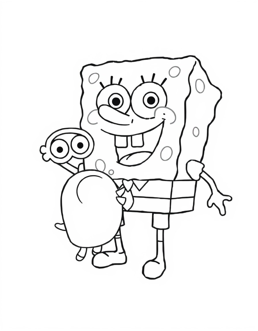 spongebob playing with minions