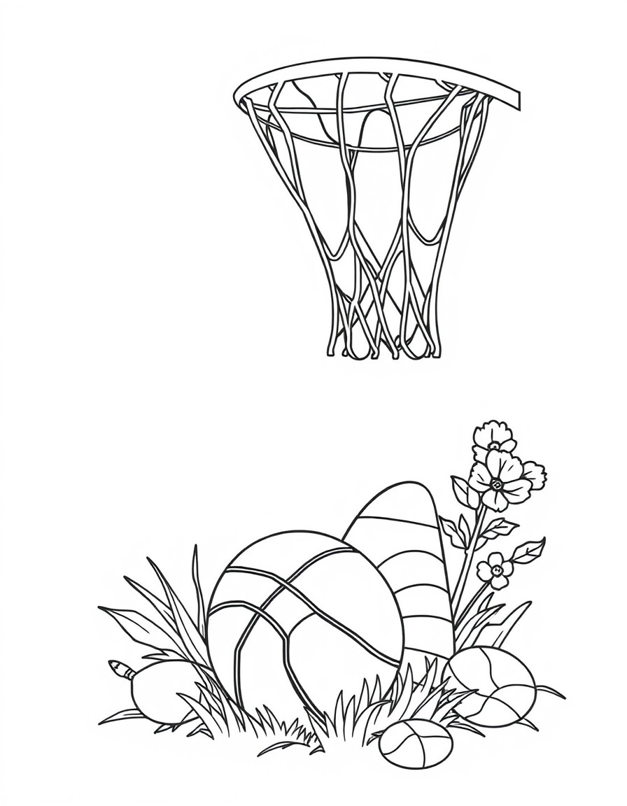 basketball and Easter
