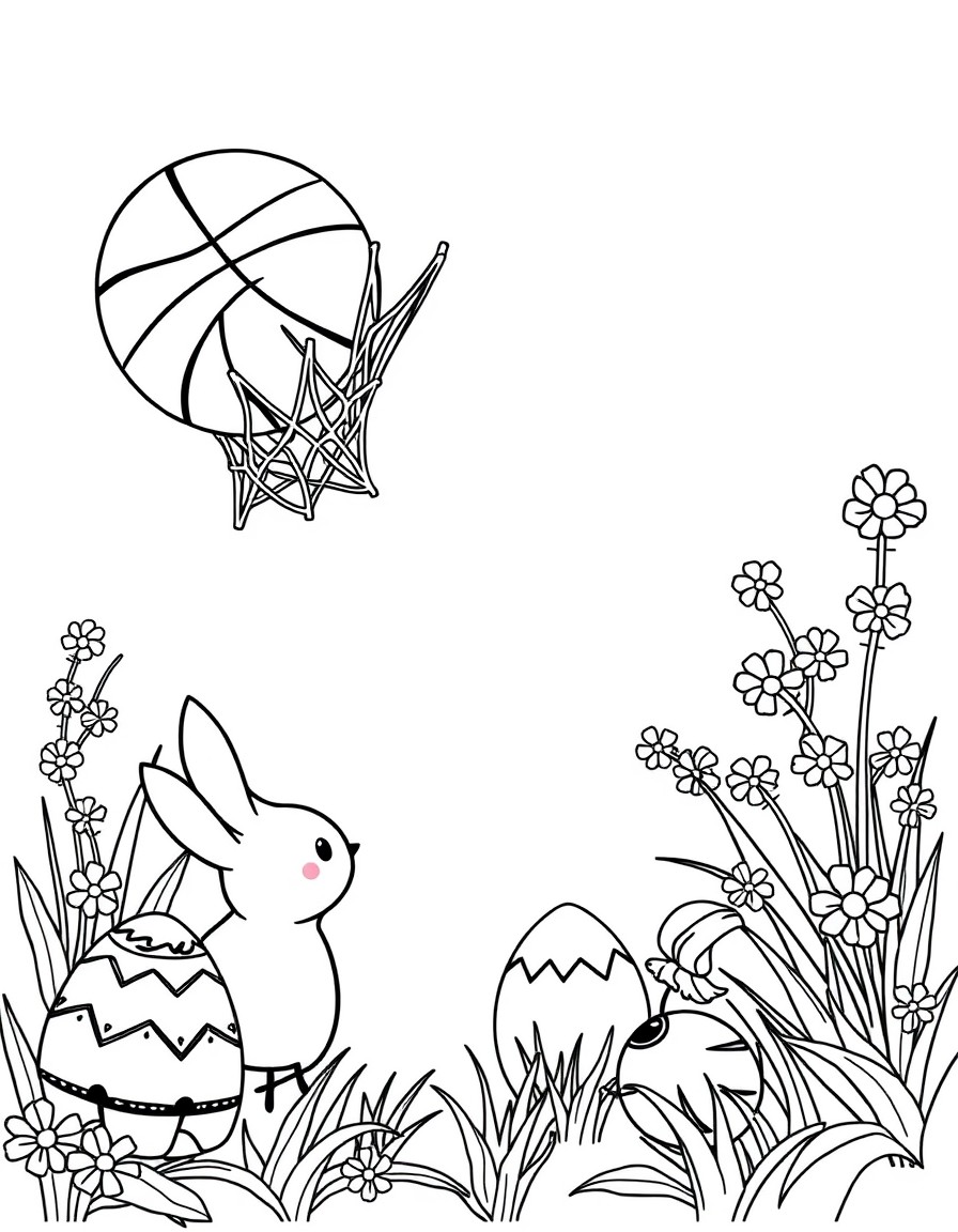 basketball and Easter