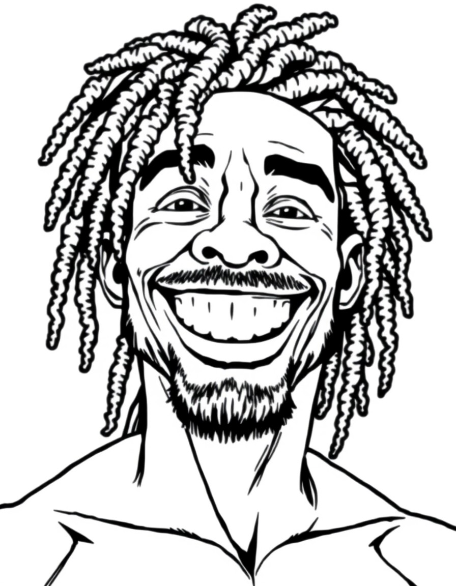 Black shirtless dread head funny with a great smile shirtless