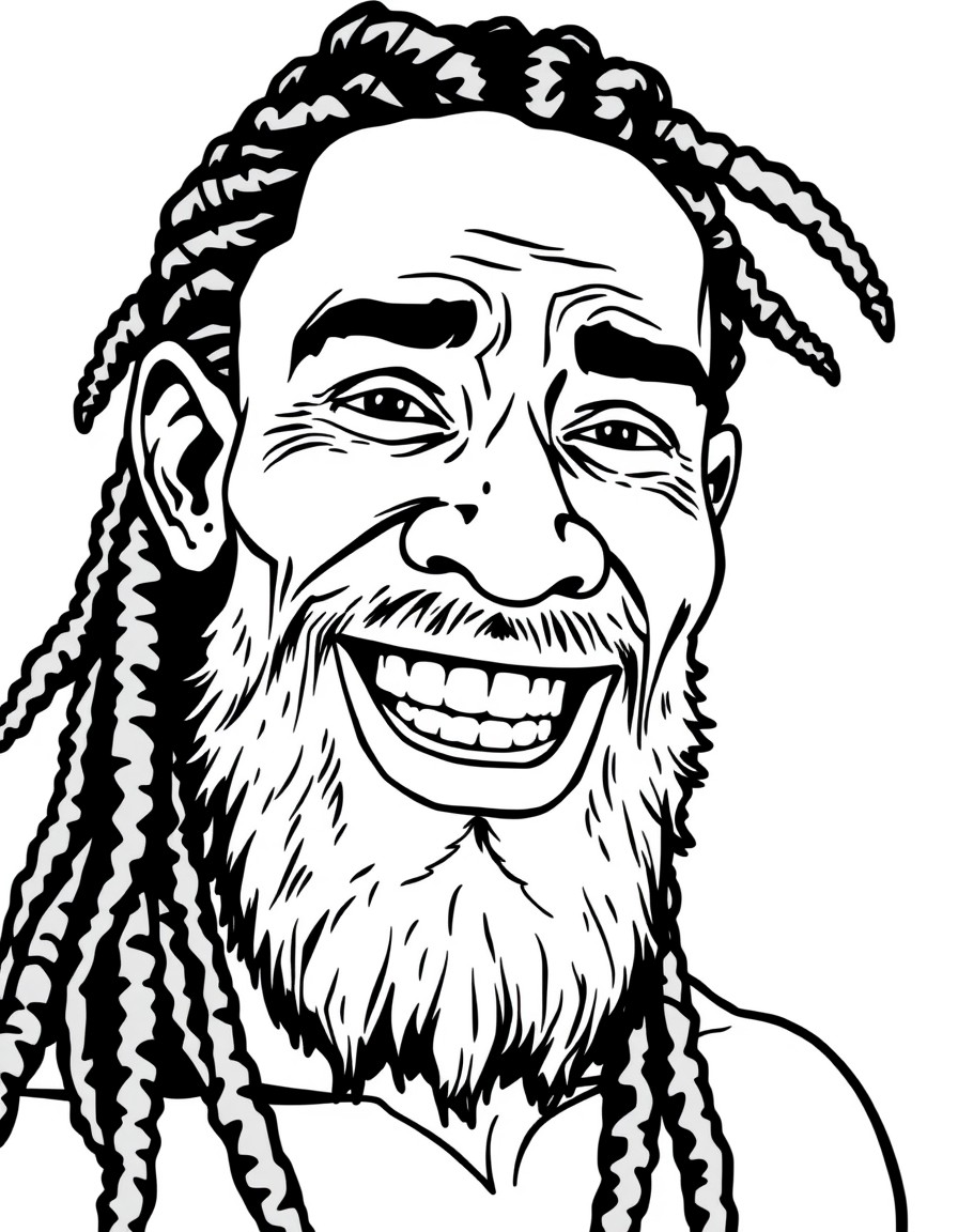 Black shirtless dread head funny with a great smile shirtless