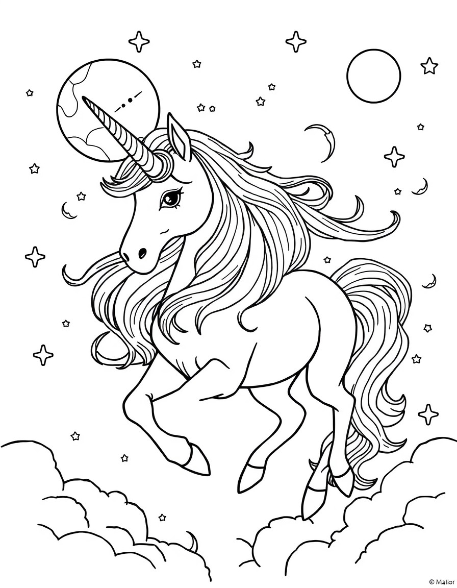 unicorns in space