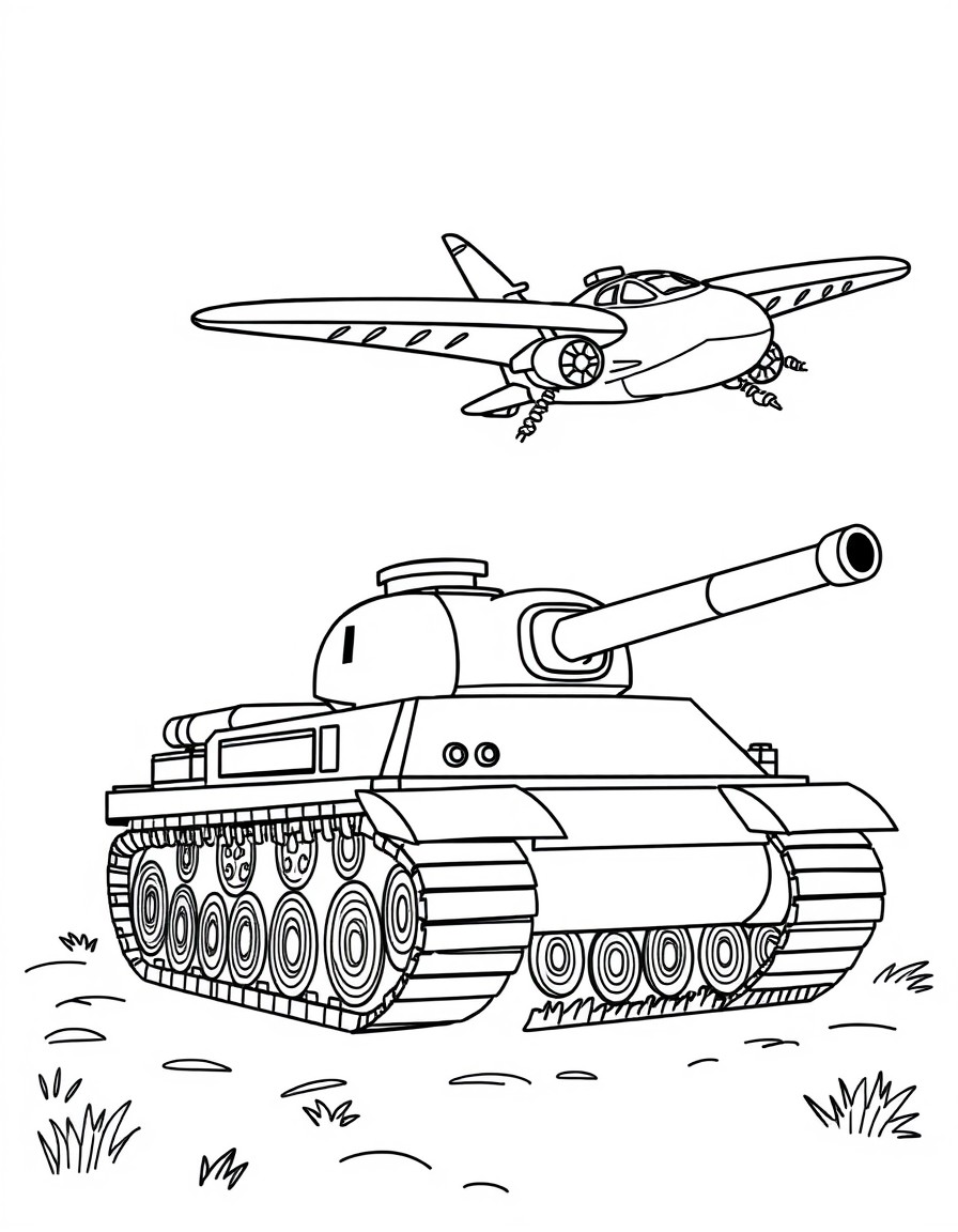 I want a tank and a warplane