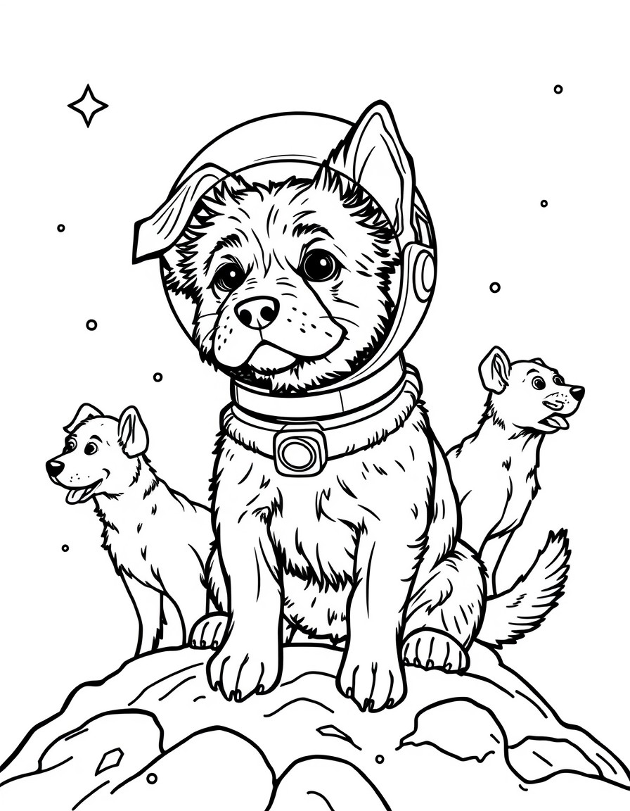 dogs in space