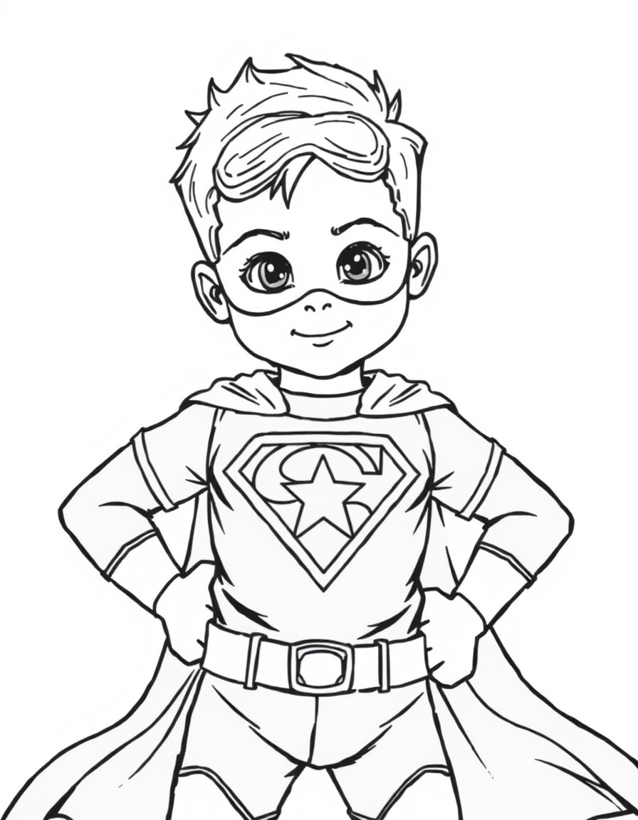 Create a tiny superhero with Markie on his t-shirt