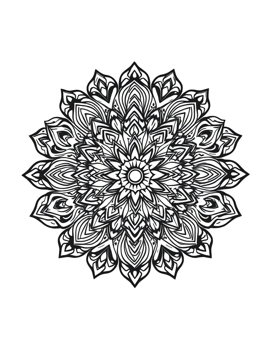 cool orienatal mandalas with creative forms and patterns