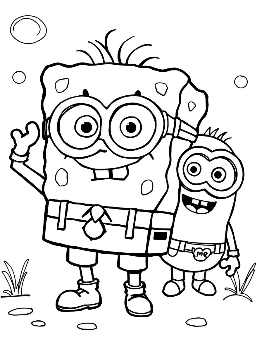 spongebob and minions for jacob