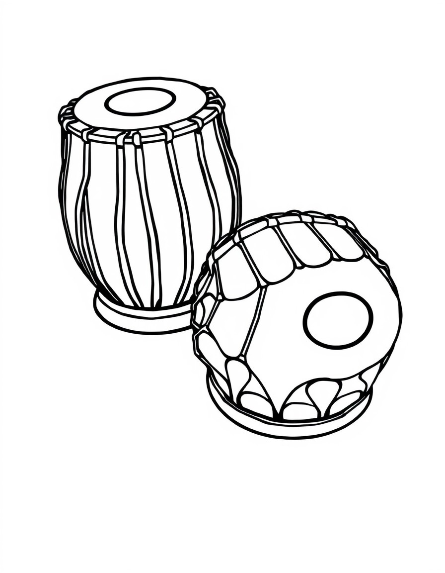 A set of tabla instruments with name classy