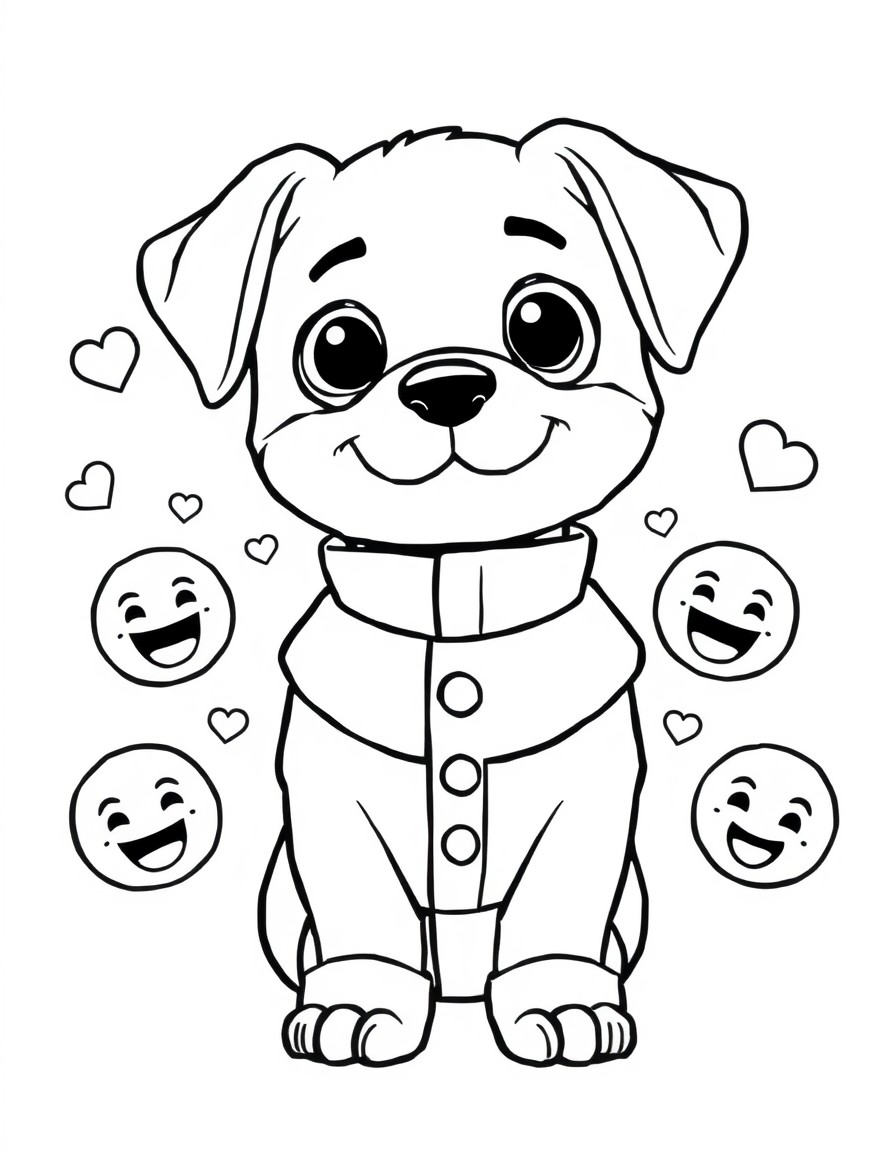 Pups-Dekollet-Trger"  Ein lustiges Motiv mit einem Cartoon-Charakter in einem ausgefallenen Kleid, aus dem kleine, grne Wolken aufsteigen, begleitet von lachenden Emojis und albernen Geruschen wie Pff