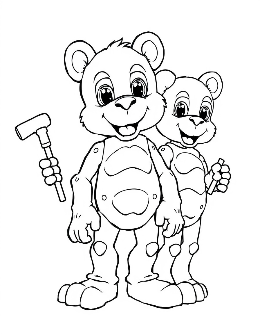 gere imagem para colorir Boneco Dummy 13 - Multi Articulado - Kit Com 3 Bonecos