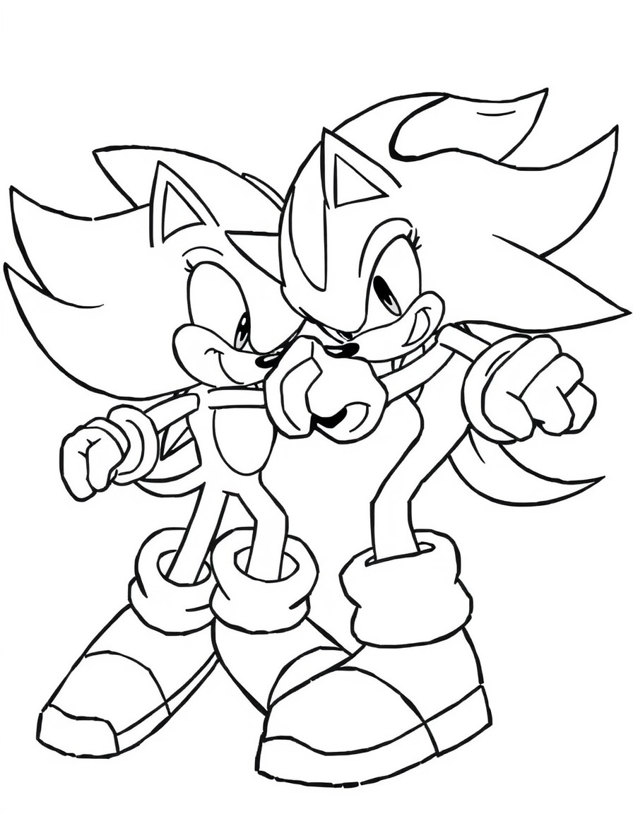 sonic the hedgehog and shadow fighting