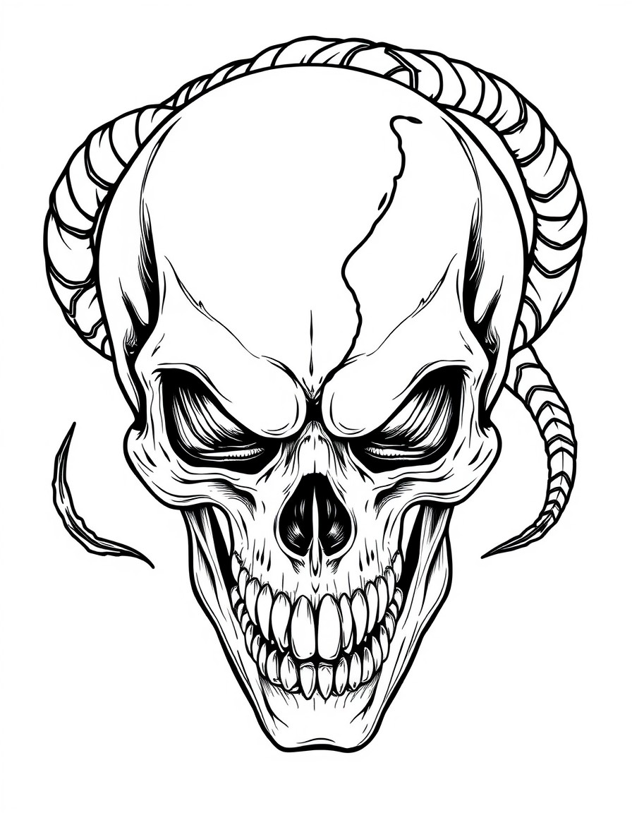 a skull mixed with venom