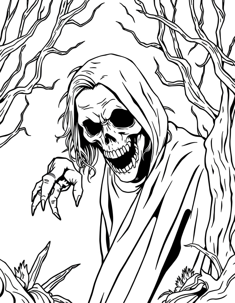 Creare immagine di un film horror