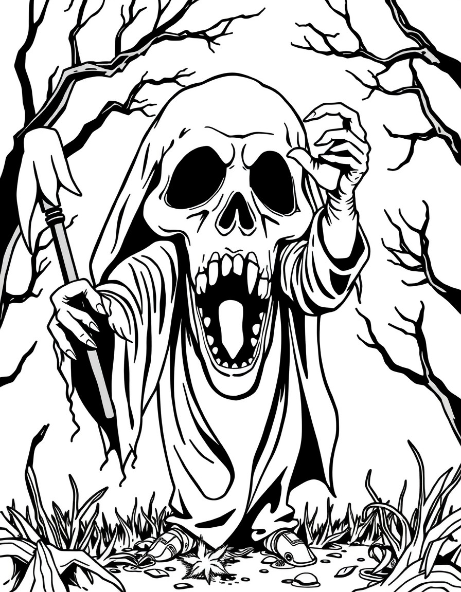 Creare immagine di un film horror