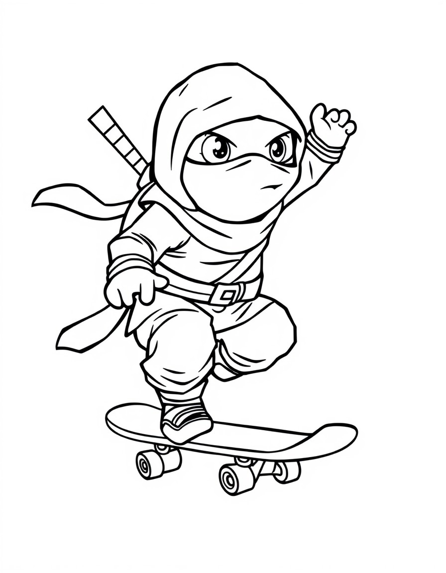 Uma tartaruga ninja em um skate e o texto 'JAMES' ao fundo