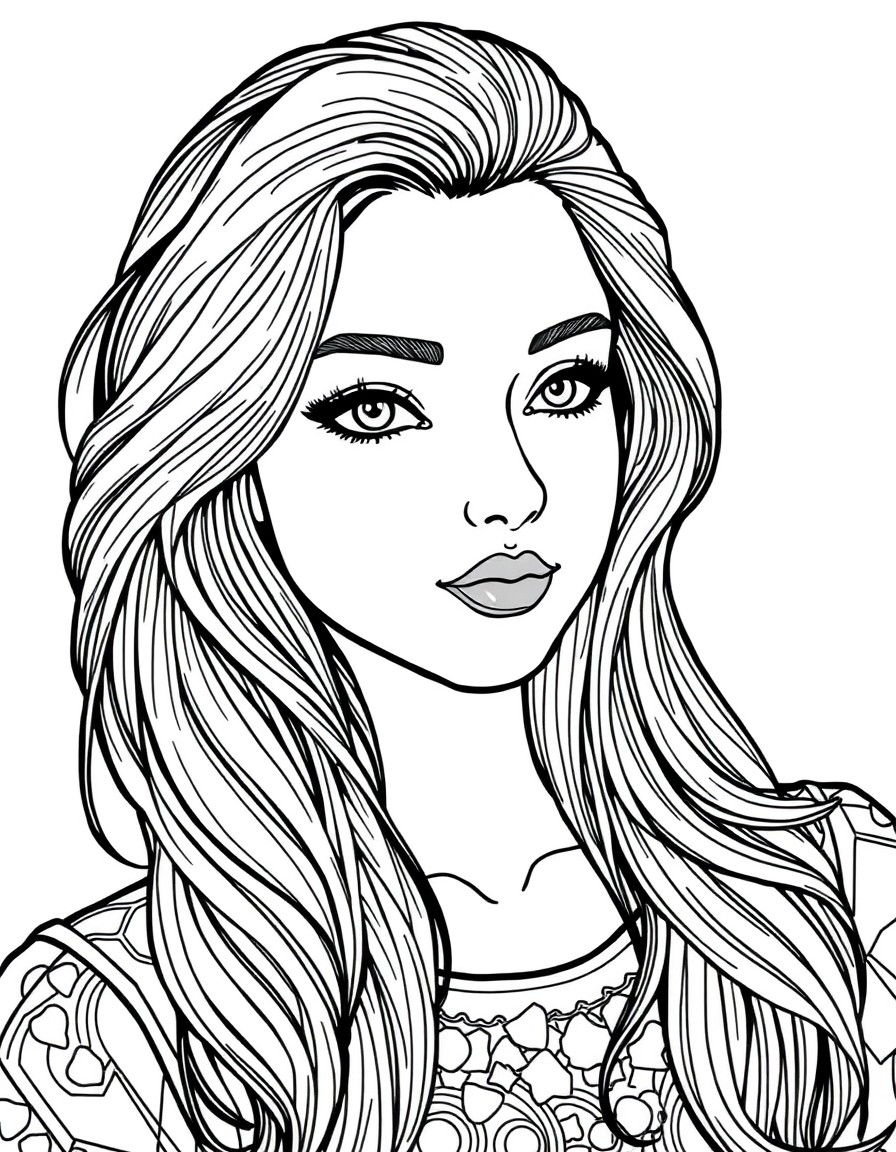 coloring pages based on lady lovely locks free of copyright