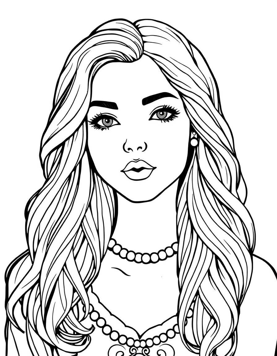 coloring pages based on lady lovely locks free of copyright