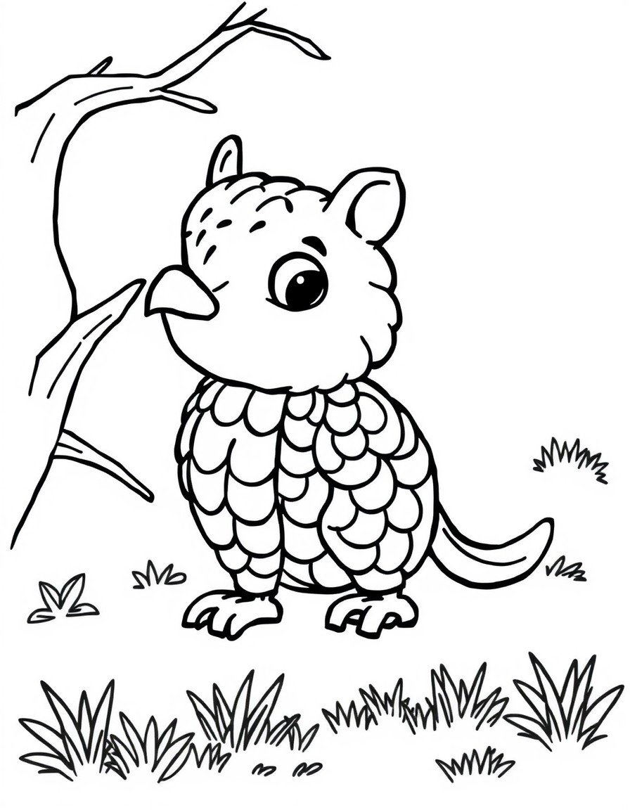 coloring page with pure white background and solid black lines only, no grayscale or shading: , thick black outlines, large clear spaces perfect for young children, clear outlines with good coloring spaces, perfect for printing