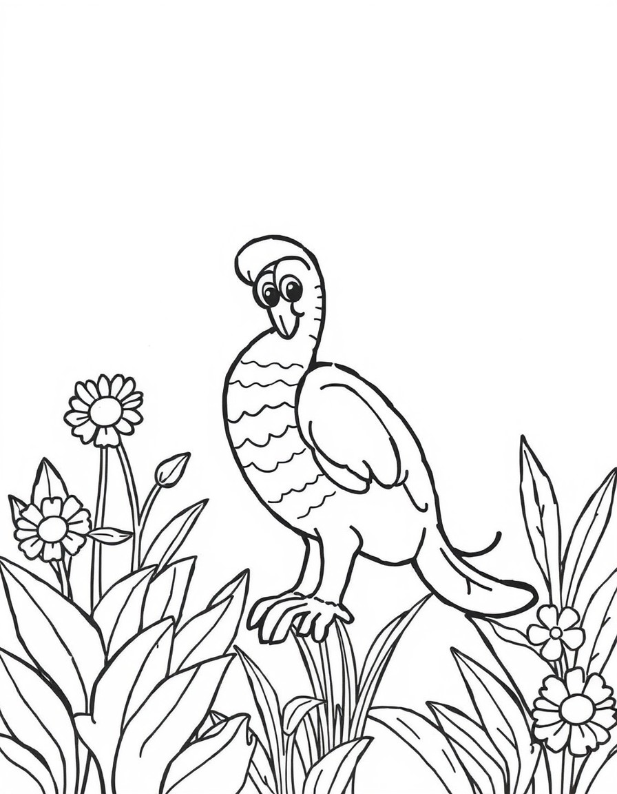 coloring page with pure white background and solid black lines only, no grayscale or shading: , thick black outlines, large clear spaces perfect for young children, clear outlines with good coloring spaces, perfect for printing