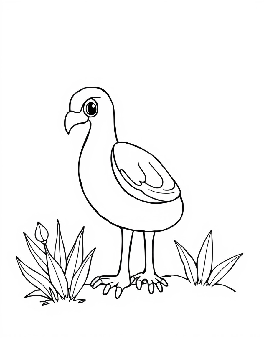 coloring page with pure white background and solid black lines only, no grayscale or shading: , thick black outlines, large clear spaces perfect for young children, clear outlines with good coloring spaces, perfect for printing