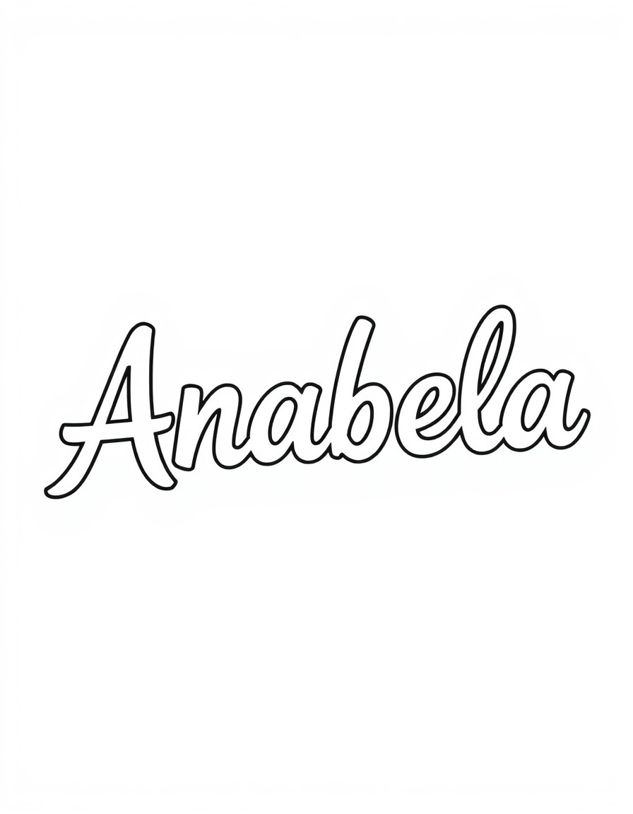 The word should be exactly "Anabela"