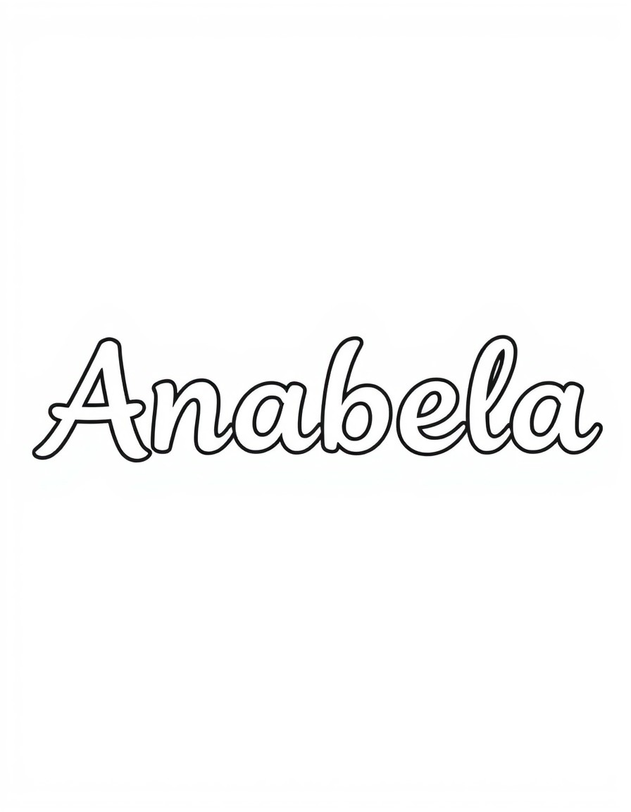 The word should be exactly "Anabela"