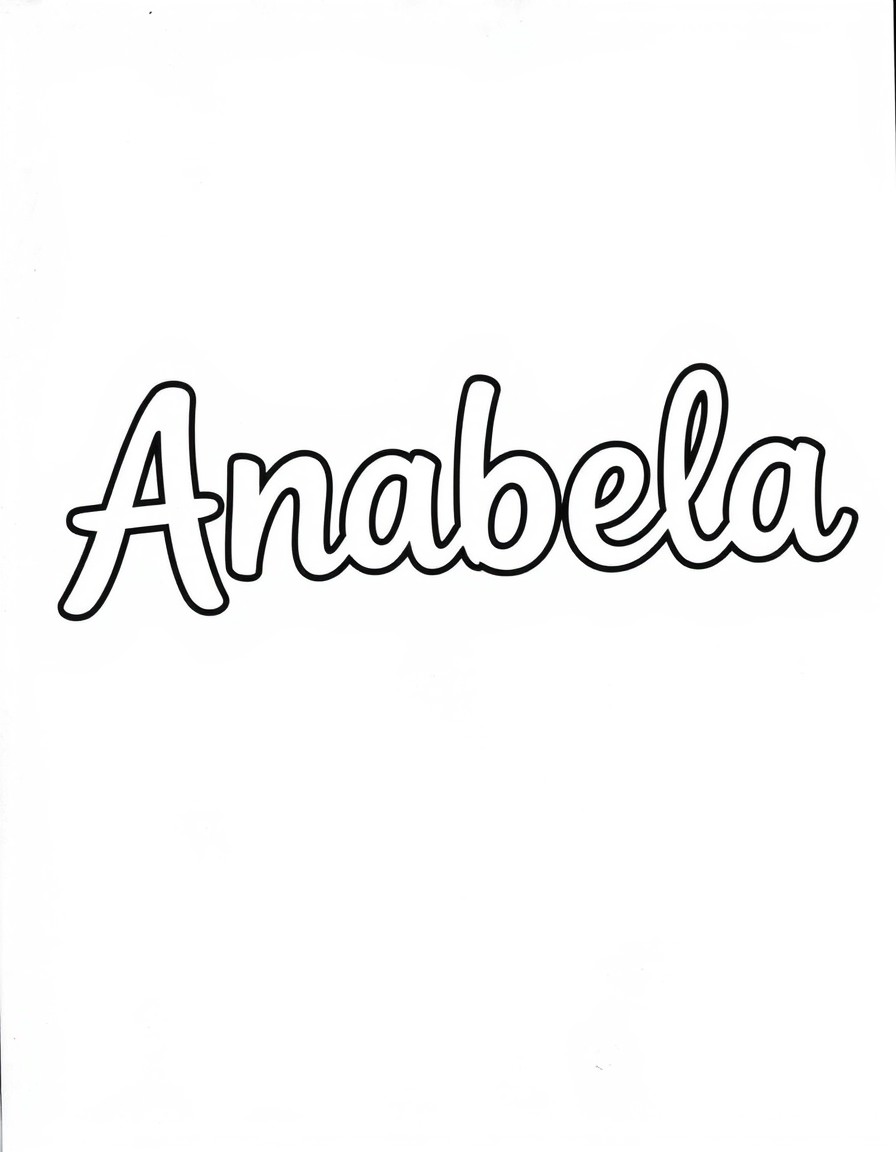 The word should be exactly "Anabela"