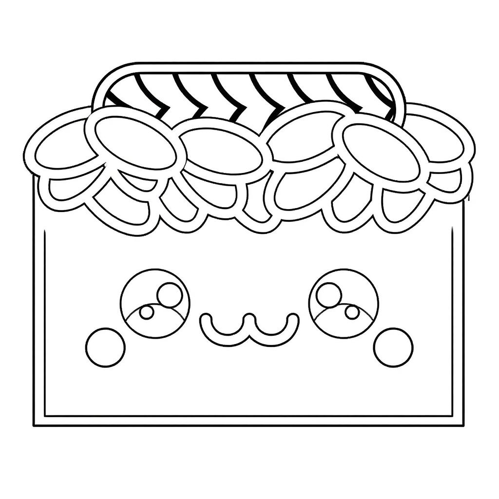 Make this a high-quality black and white COLORING PAGE with white background, only black lines, NO big gray areas, and clear, thick bold outlines, well-defined shapes, and clean edges. Remove all shad