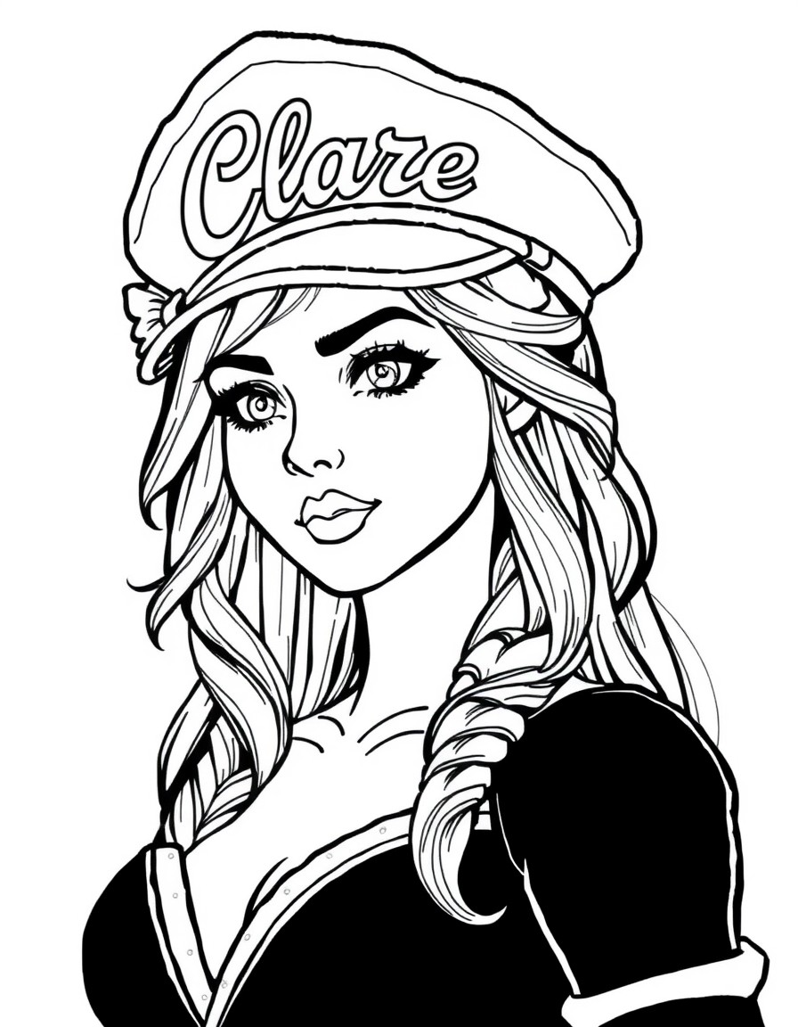 A siren with a cap thar has "Clara" on it