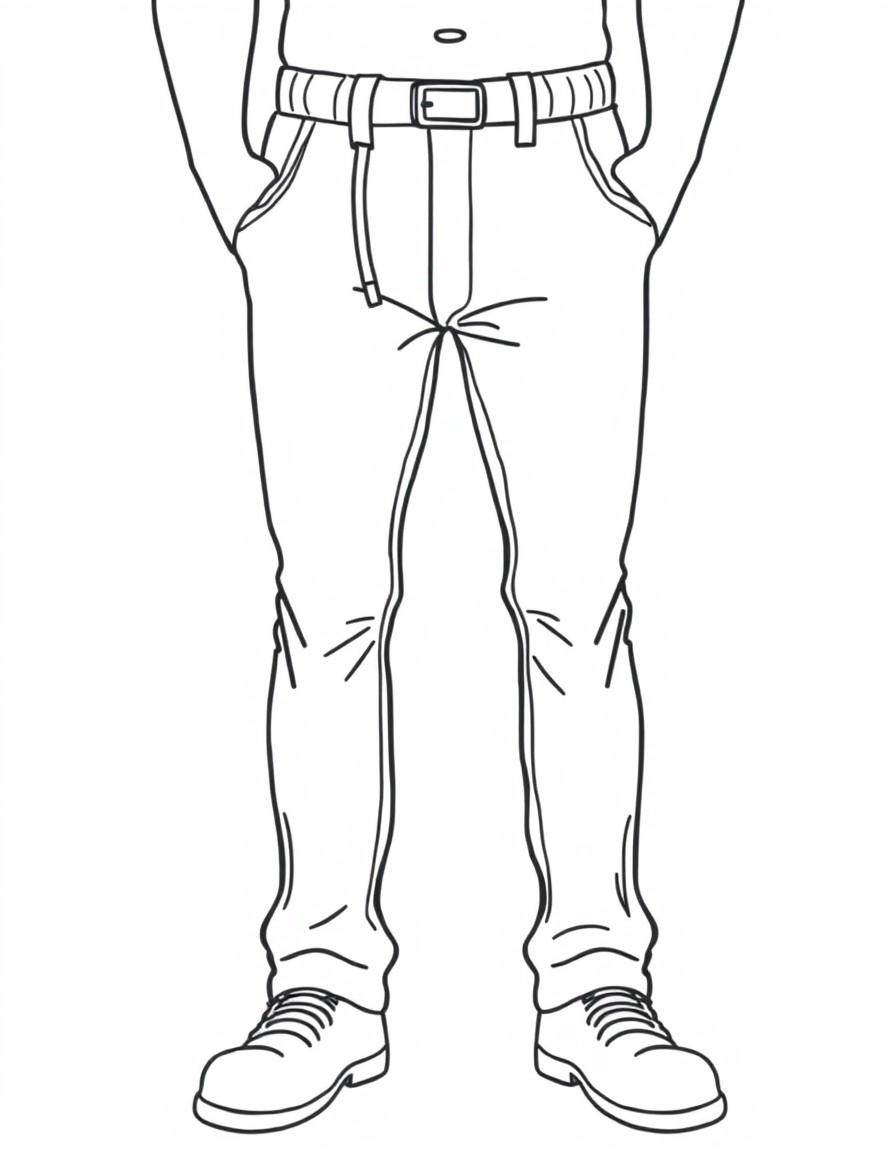 Pants down, instead of arrows- small elastic pipes with wide edges