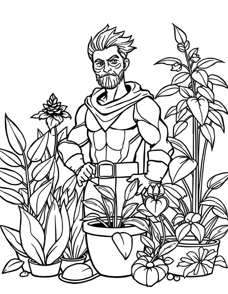 create a new hero the man plants